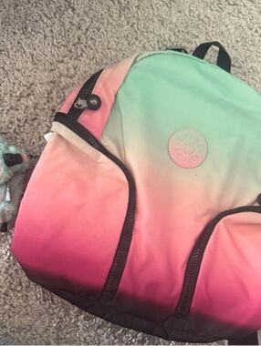 Kipling Wicked Gradient Ombre Mini Backpack Mint & Pink